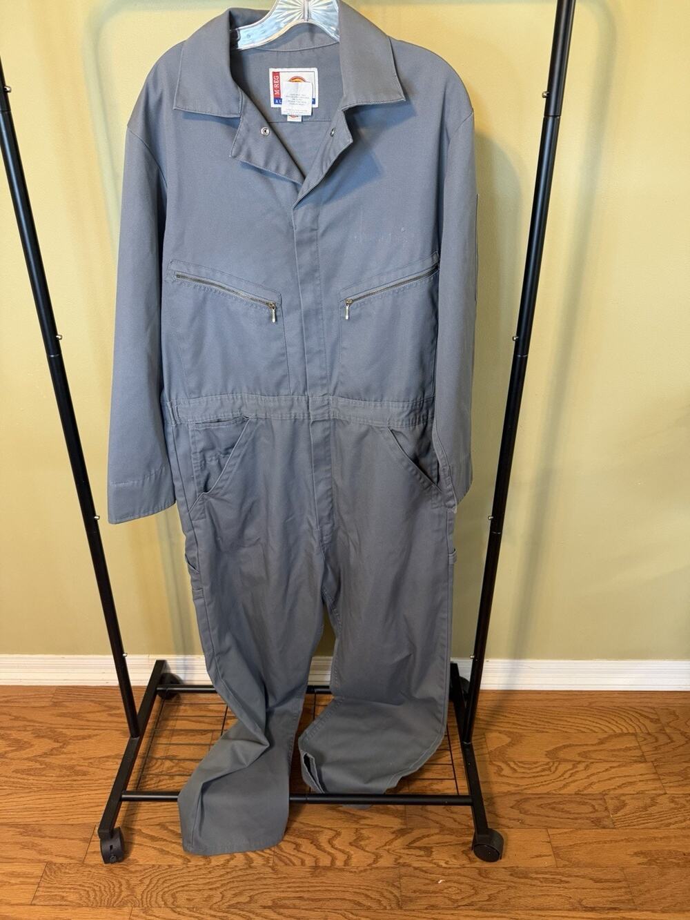 Dickies Zip Front Gray Coverall Size Medium Reg 38/40
